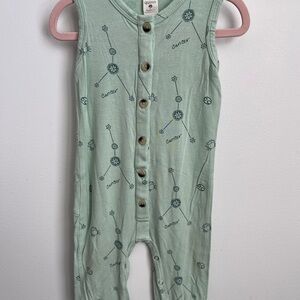 Kate Quinn Sleeveless Baby Romper Zodiac Print